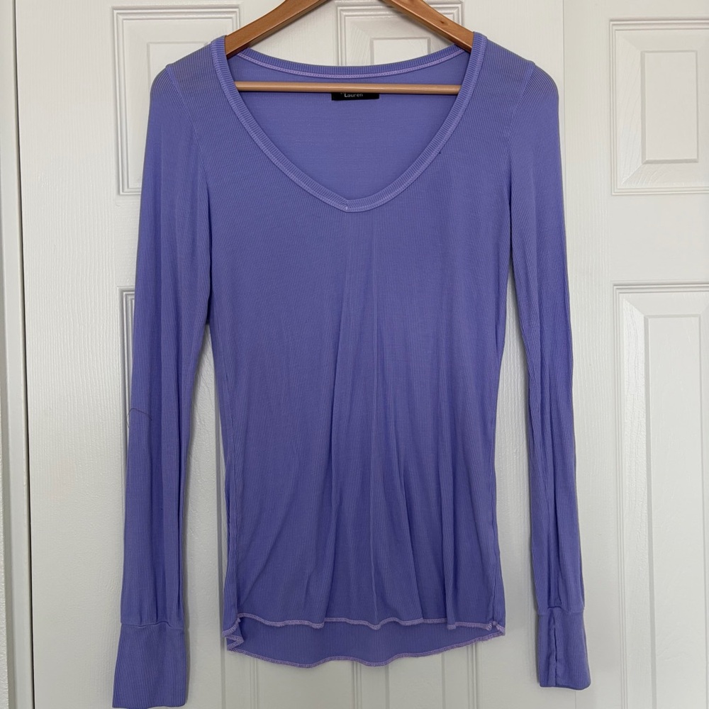 Michael Lauren purple long sleeve